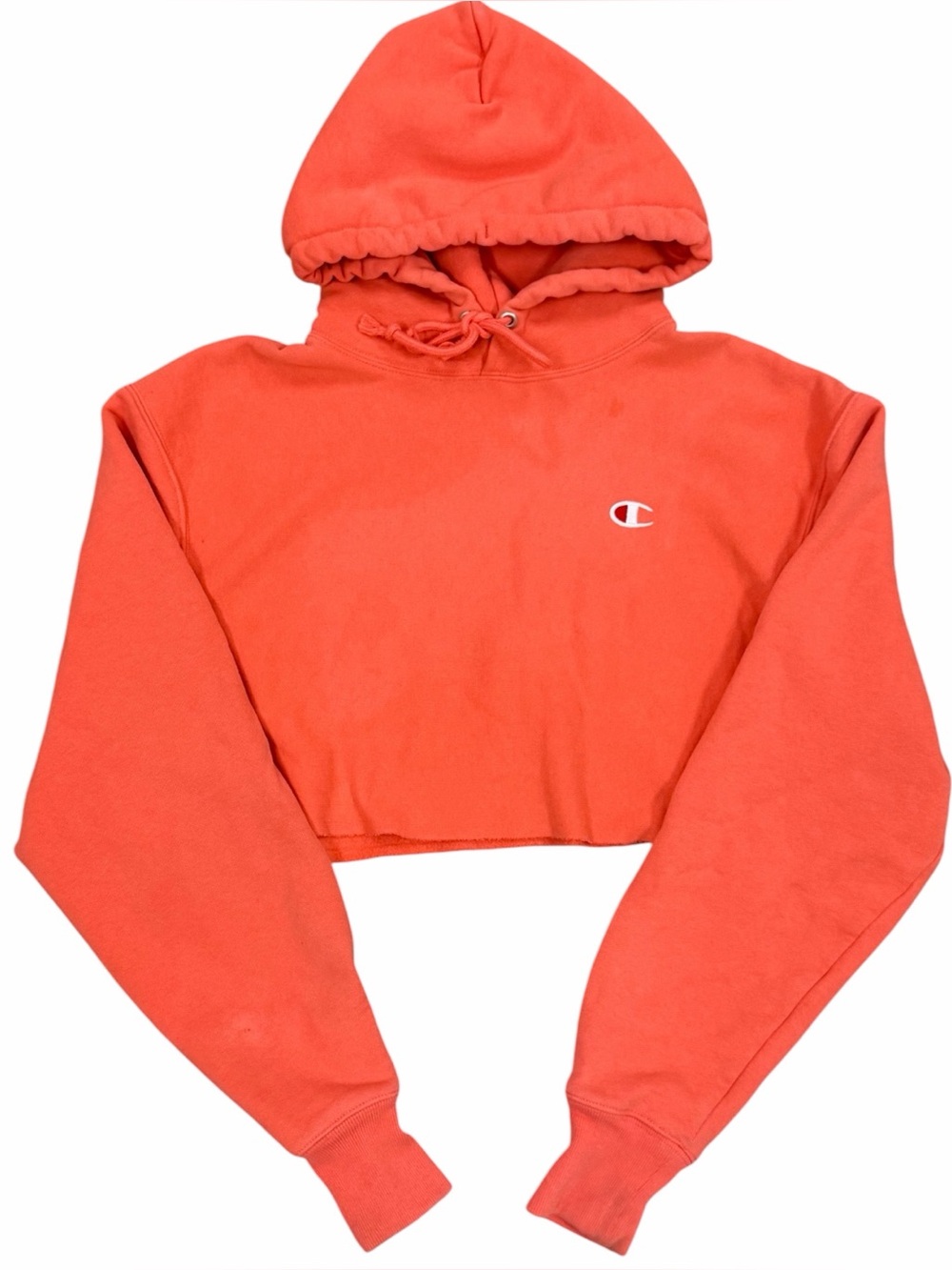 Champion Reverse Weave Neon
Coral Orange Cotton & Polyester Hoodie